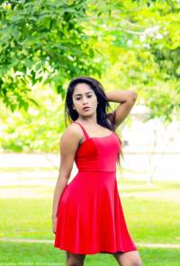 Shanu Singhasooriya   Red Dress