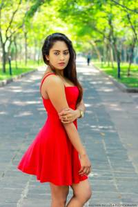 Shanu Singhasooriya   Red Dress